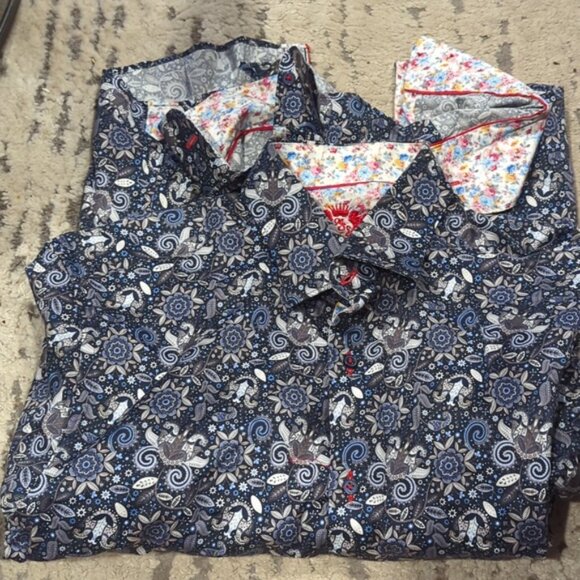 Smith dress shirt with floral accents - Picture 2 of 8